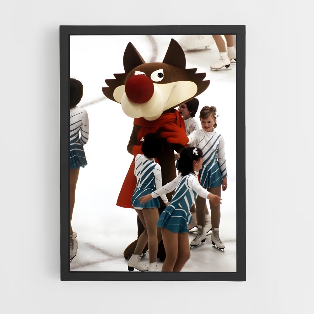 Poster Enfants des Glaces – affiche Jeux Olympiques (vue 2)